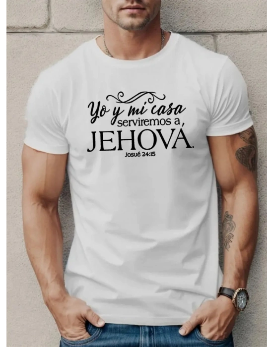 Erkek Jehova Baskılı Süprem T-shirt