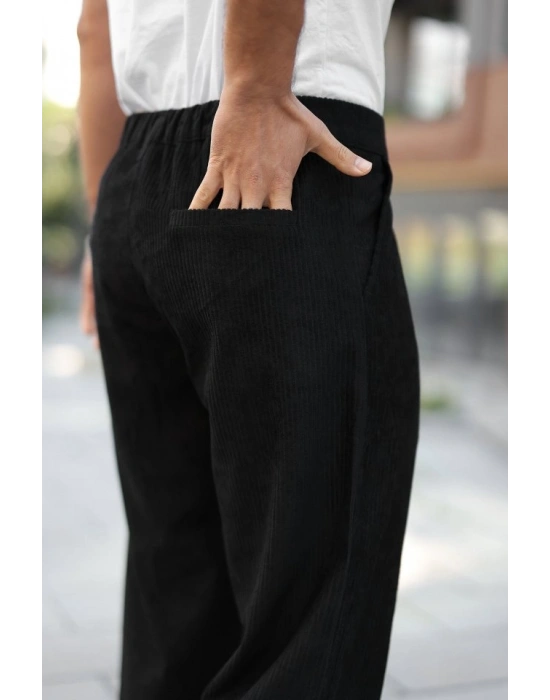 Erkek Kadife Baggy Pantolon