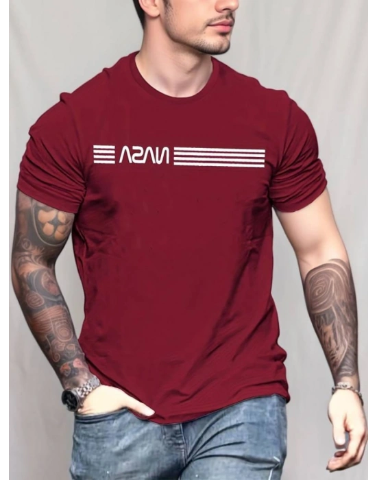 Erkek Kısa Kollu Nasa Baskı Basic Erkek T-shirt