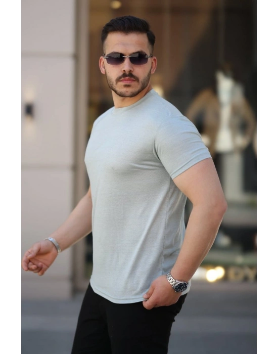 Erkek Mini Jakarlı Kısa Kollu T-shirt