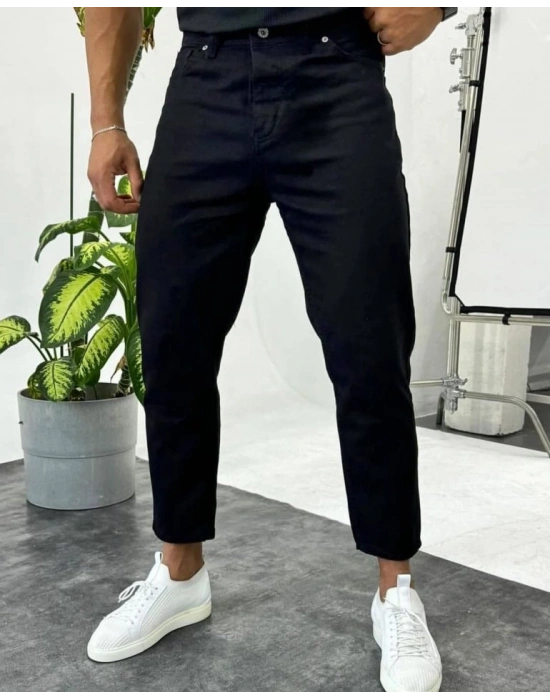 Erkek Siyah Mom Jean 