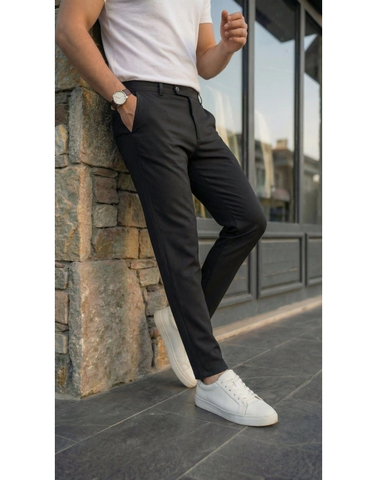 Erkek Slim Fit Dilli Kumaş Pantolon