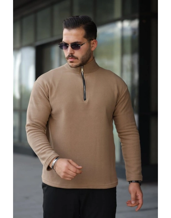Erkek Zip Yaka Polar Sweat