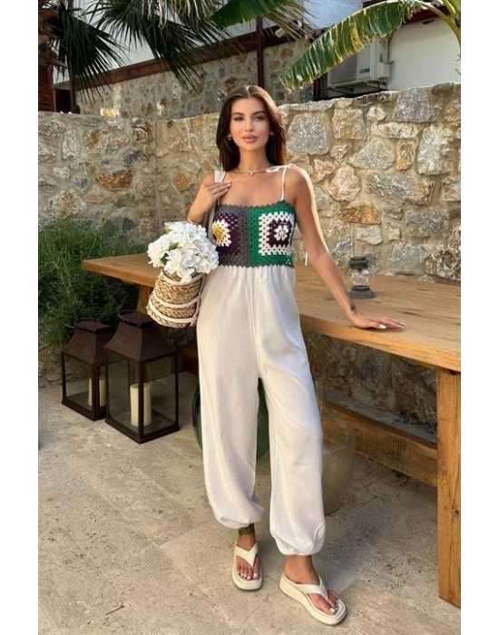 Jasmin Süzüneli Keten Tulum 1280-08