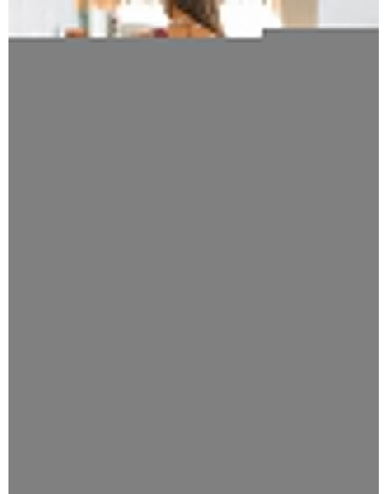Kadın Askılı Derin V Göğüs Dekolteli Desenli Uzun Süprem Elbise