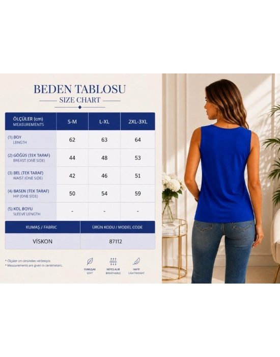 Kadın Askılı V Yaka Kuş Gözü Detaylı Viskon Bluz
