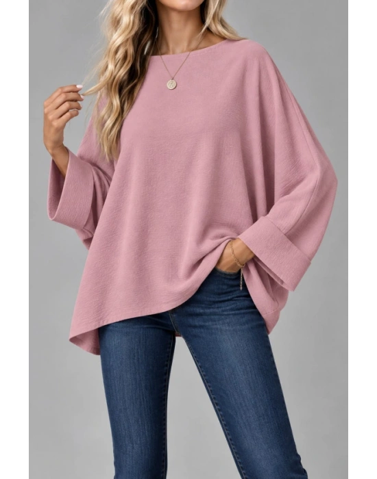 Oversize Yarasa Kol Bluz