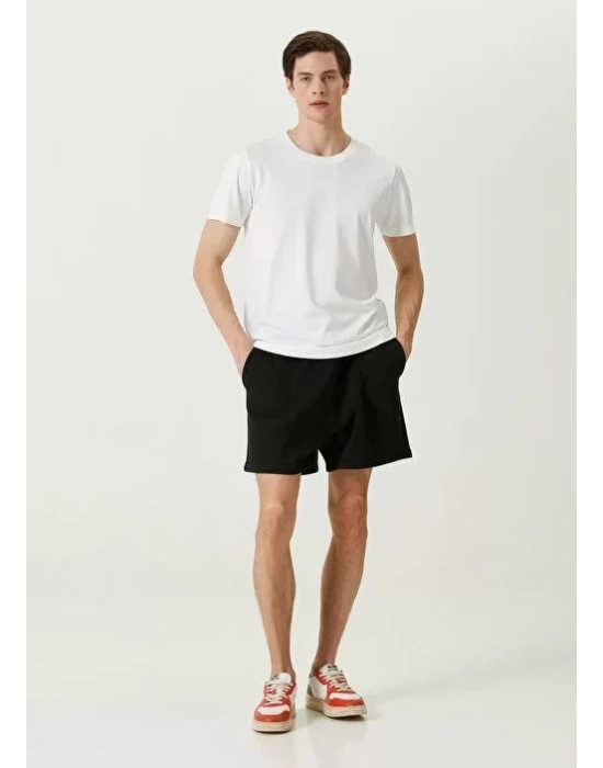 Unisex Basic Bisiklet Yaka Regular T-Shirt - Beyaz