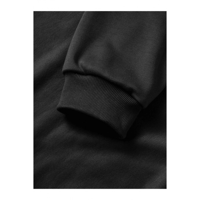10 Kasıma Özel Üç İplik Kapşonlu Baskılı SweatShirt - Siyah