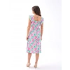 5370 ELBİSE-PEMBE GÜL DESEN