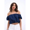 7341 CROP-MAVİ