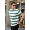 Erkek çift Renk Pamuklu örme Kumaş Kısa Kollu T-shirt
