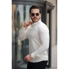 Erkek çıtçıt Düğmeli Dikiş Detaylı Uzun Kollu Gömlek