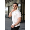 Erkek Çizgi Detaylı Yakalı Triko Tişört