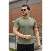 Erkek Fitilli Bisiklet Yaka Triko Tişört