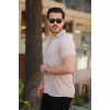 Erkek Ottoman Kumaş Apaj Yaka Kısa Kollu Gömlek