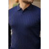 Erkek Saç örgü Desenli Uzun Kollu Triko