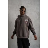Erkek SCHOOL BOY Baskılı Kapüşonlu Sweat - Gri