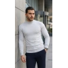 Erkek Yarım Balıkçı Yaka Pamuklu Triko