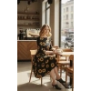 Kadın Fakir Kol Bisiklet Yaka Midi Mikro Elbise