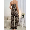 Kadın Ip Askılı Yakası Dantelli Bluz Ve Pijama Sandy Ikili Takım