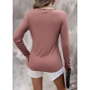 Kadın Uzun Kollu V Yakalı Kaşkorse Bluz
