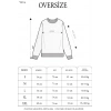 Kışlık Bisiklet Yaka Ön Ve Arka Baskılı SweatShirt - Beyaz