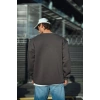 Kışlık Bisiklet Yaka Üç İplik Basic SweatShirt - Antrasit