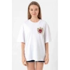 Türk Arma Baskı T-shirt- Beyaz