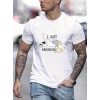 Unisex Baskılı Oversize T-Shirt - Beyaz