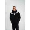 Unisex Uzun Kol Bisiklet Yaka Yıkamalı SweatShirt - Siyah