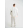 Uzun Kol Bisiklet Yaka Basic SweatShirt - Beyaz