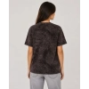 Yıkamalı Washed Effect Tişört Bisiklet Yaka Sokak Stil Kısa Kol T-Shirt - Siyah