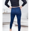 Yüksek Bel Likralı Jean Pantolon 90 Cm
