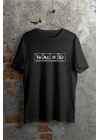 24 Kasım Kimya Öğretmeni Hediyesi Baskılı Bisiklet Yaka T-shirt - Beyaz