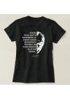 24 Kasım Öğretmenler Günü Temalı Baskılı Bisiklet Yaka T-shirt - Siyah
