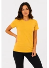 3’lü Kısa Kollu Bisiklet Yaka Basic Slim Fit T-Shirt - Turuncu - Bej - Hardal
