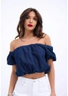 7341 CROP-MAVİ