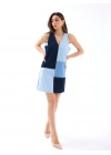 7385 KOT ELBİSE-MAVİ