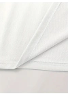 Baskılı Oversize Bisiklet Yaka T-shirt - Beyaz