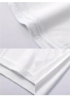 Baskılı Oversize Bisiklet Yaka T-shirt - Beyaz