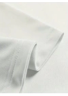 Baskılı Oversize Bisiklet Yaka T-shirt - Beyaz
