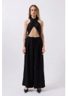 Düşük Bel Oversize Keten Pantolon