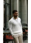 Erkek Balıkçı Zip Yaka Uzun Kollu Triko