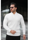 Erkek Balıkçı Zip Yaka Uzun Kollu Triko