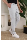 Erkek Casual Slim Fit Cord Desenli Kumaş Pantolon