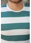 Erkek çift Renk Pamuklu örme Kumaş Kısa Kollu T-shirt