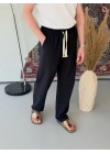 Erkek İthal Yıkamalı Keten Pantolon