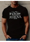 Erkek Jehova Baskılı Süprem T-shirt