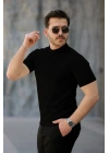 Erkek Kısa Kollu Hakim Yaka önü Düğmeli Viskon Bluz
